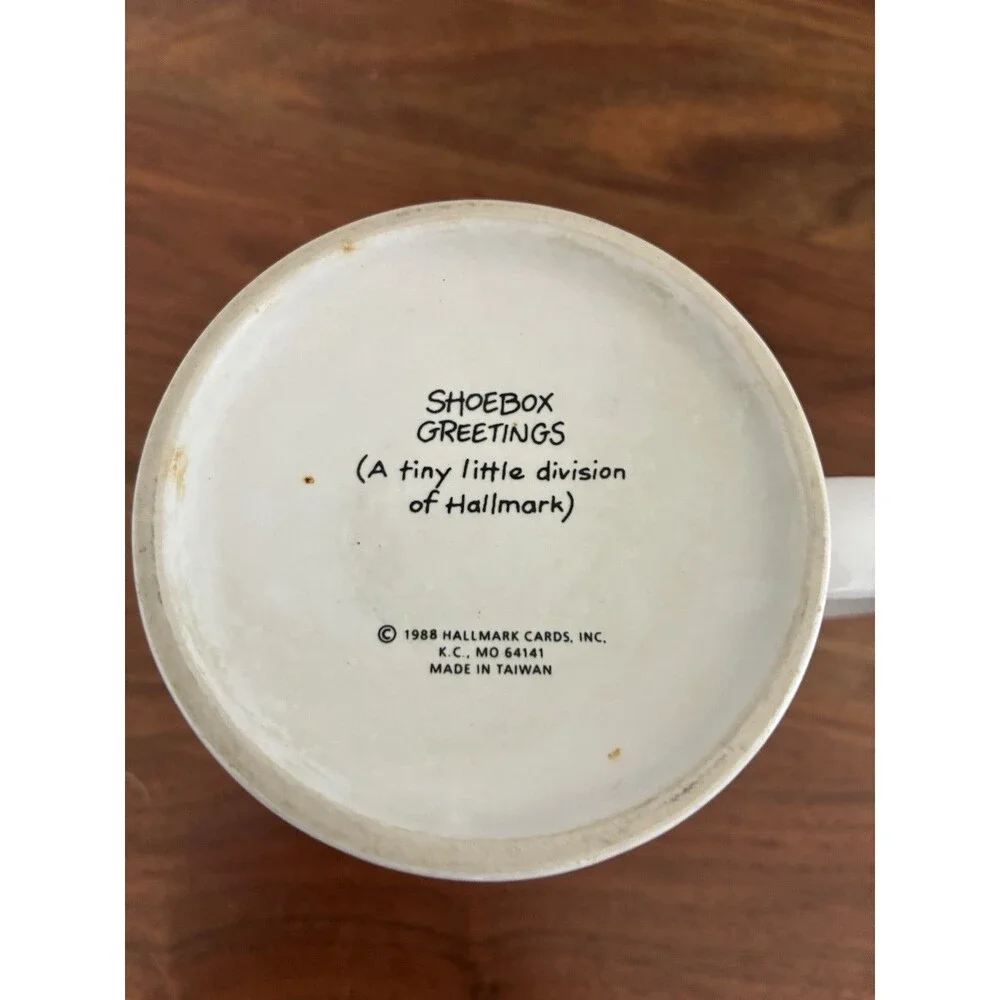 Shoebox Greetings Mug Cup Birthday I'm 21 Go Ahead Card Me 1988 Vintage